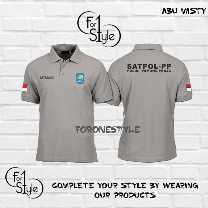 Polo Shirt Kaos Kerah SATPOL PP PAMONG PRAJA Kaos Profesi - polo murah - FORONESTYLE