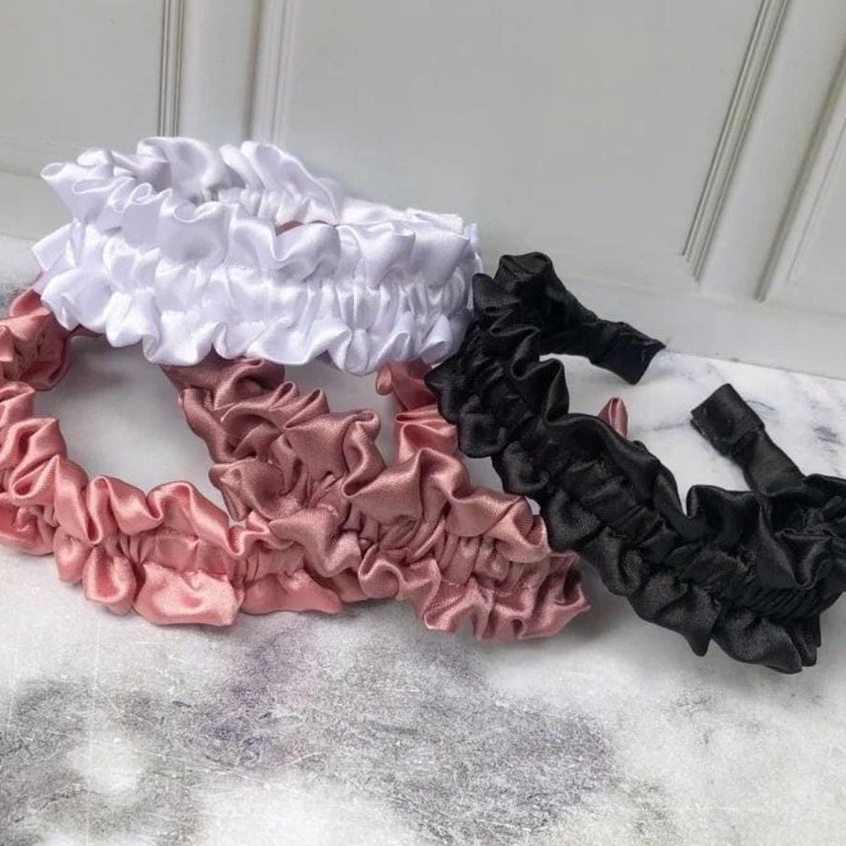 *galerybeautysemarang* BANDO RUFFLES NAGITA SLAVINA / BANDANA KERUT SCRUNCHIE KOREA HEADBAND