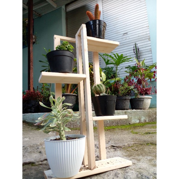 RAK BUNGA MINI/ RAK BUNGA KAKTUS/ RAK BUNGA SUSUN JATI BELANDA