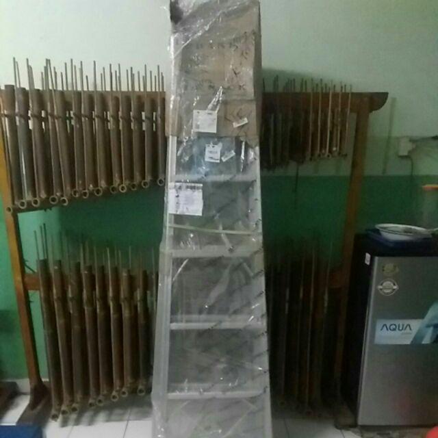 Tangga Lipat  2 Meter Aluminium Bina Karya Gratis Ongkir Jabodetabek