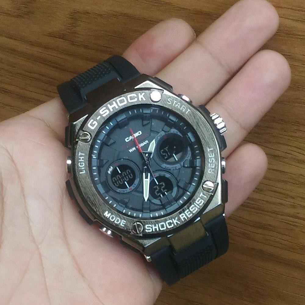 JAM TANGAN PRIA CASIO G SHOCK IRONMAN II BLACK LIST WHITE   HITAM PUTIH Bagus