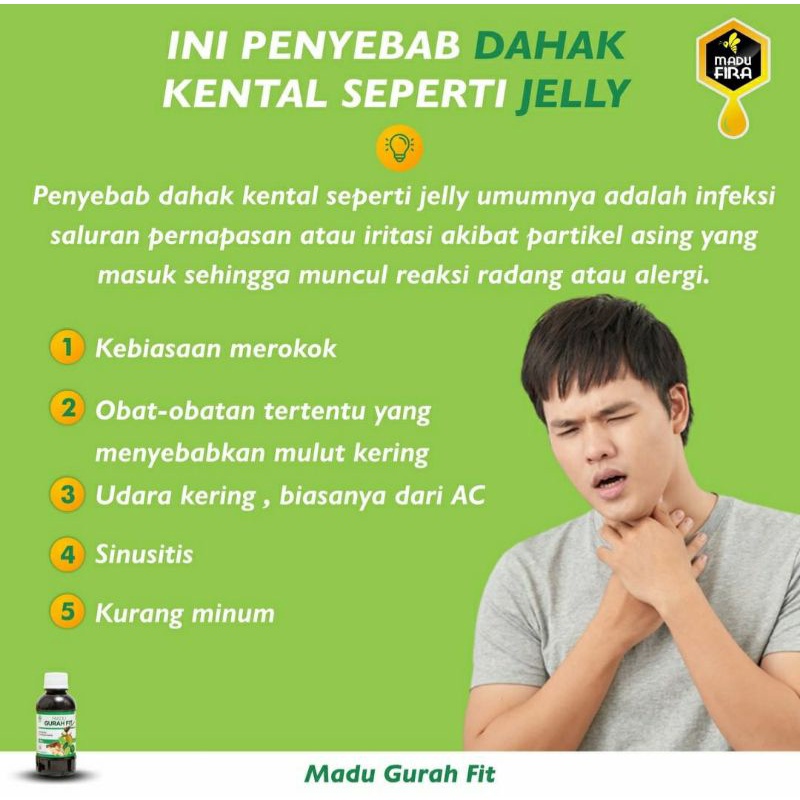 Madu GURAH FIT Original Obat Herbal Batuk Berdahak Kering Sesak Radang Tenggorokan 280 gram