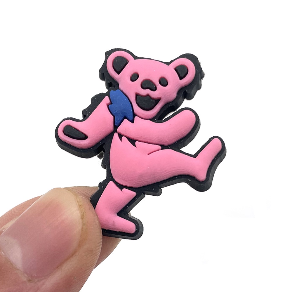 Fashion Crocs shoe charms Jibbitz pin Aksesoris pita bear DIY Bahan Untuk Dekorasi Sepatu Hadiah anak wanita pria