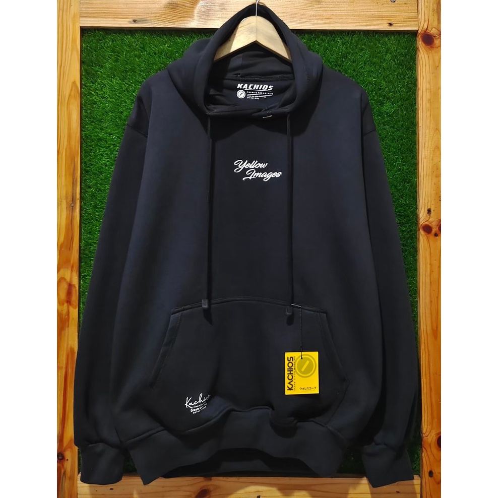 Jaket Hoodie Pria Original Distro Bandung Warna Hitam Sweater Hodie Cowok Cewek  Original Kachios Suiter Laki Laki Oversize