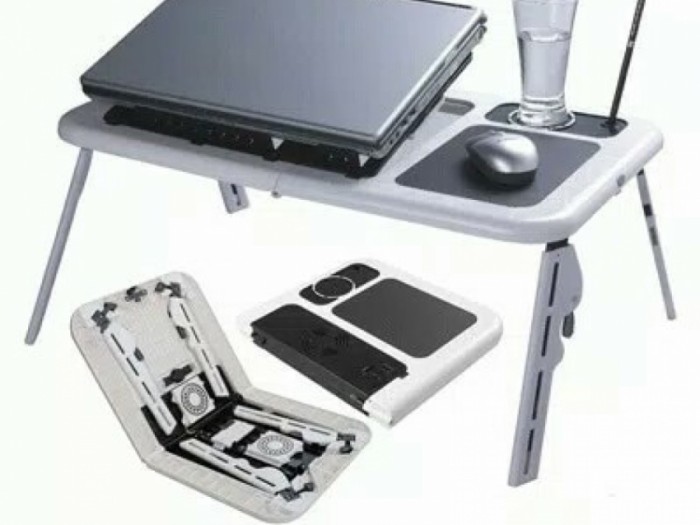 Meja Laptop Portable With Cooling Pad