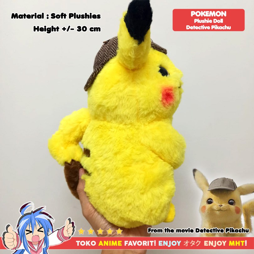 Boneka Anime Karakter Pokemon Detective Pikachu