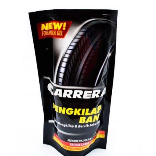 Carrera Pengkilap Ban 200 Ml, carrera pengkilap ban, GEL PENGKILAP BAN SEMIR POLES BAN MOBIL MOTOR