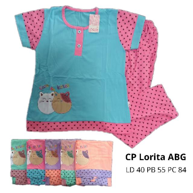 Cp ABG Lorita baju tidur anak perempuan usia ABG tanggung / babydoll Lorita ABG