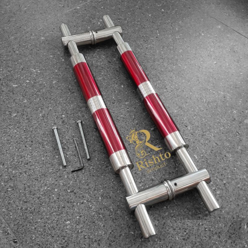 handle pintu minimalis 45cm pintu alumunium pintu kaca pintu kayu stainless gagang pintu rumah 2 pin