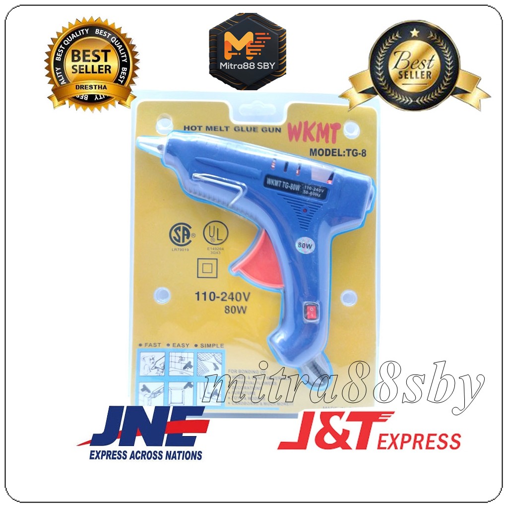 Mitra88sby Lem Tembak Pistol kecil 20watt dan besar 80 Watt - Hot Melt Glue Gun