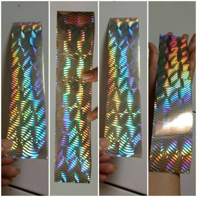

Stiker hologram 25x5,2cm isi 5lembar