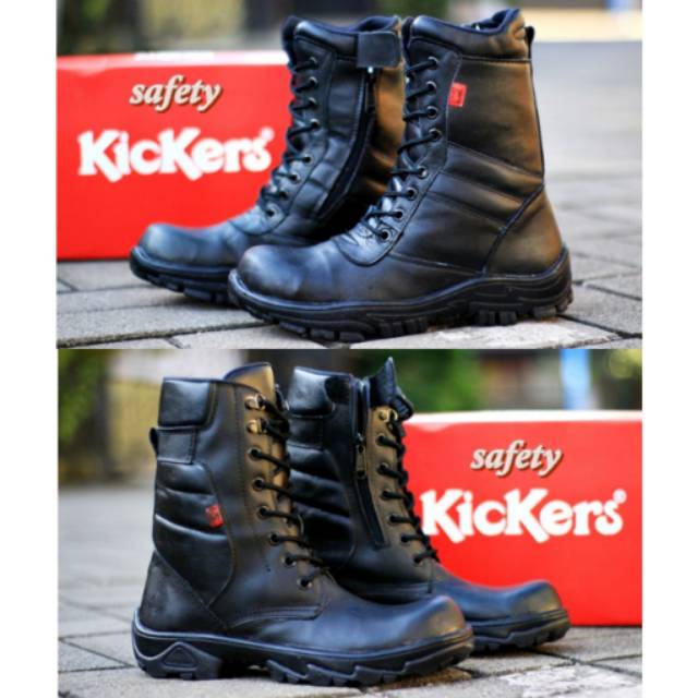 Sepatu PDL Kickers Safety Hitam BOOTS Pria