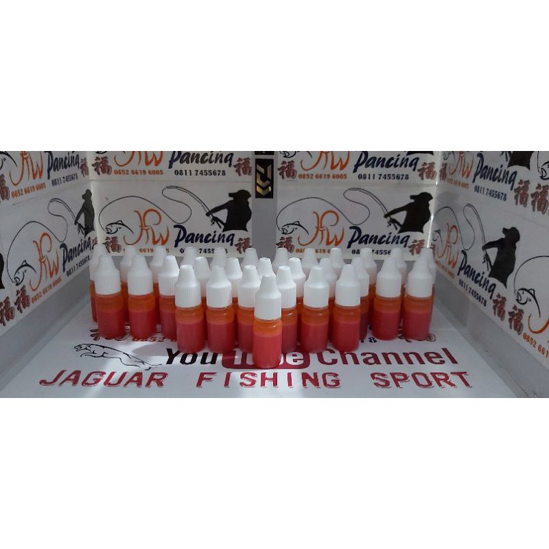 Umpan Pancing / Essen Jaguar Pink Mini 11ml 1botol Buat Ikan Mas,Bawal,Patin,Lele,Nila