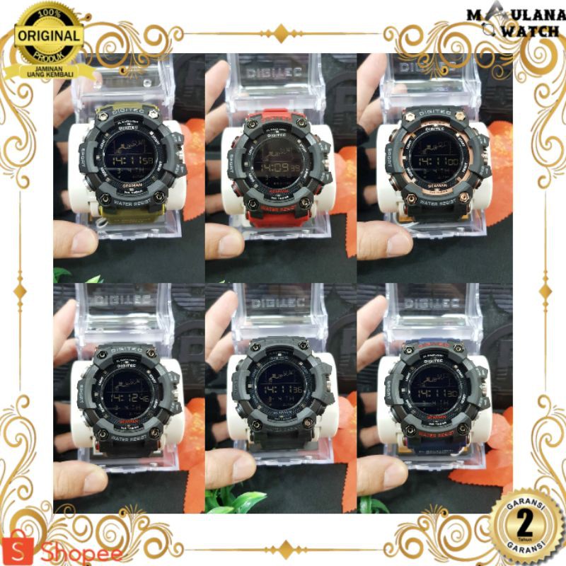 JAM TANGAN PRIA WANITA | RANTAI | KULIT | KARET | MURAH | PRIA [DIGITEC DIGITAL DG-5096T] ORIGINAL