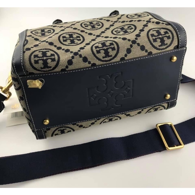 Tory Burch T Monogram Jacquard Barrel - Navy (83970)