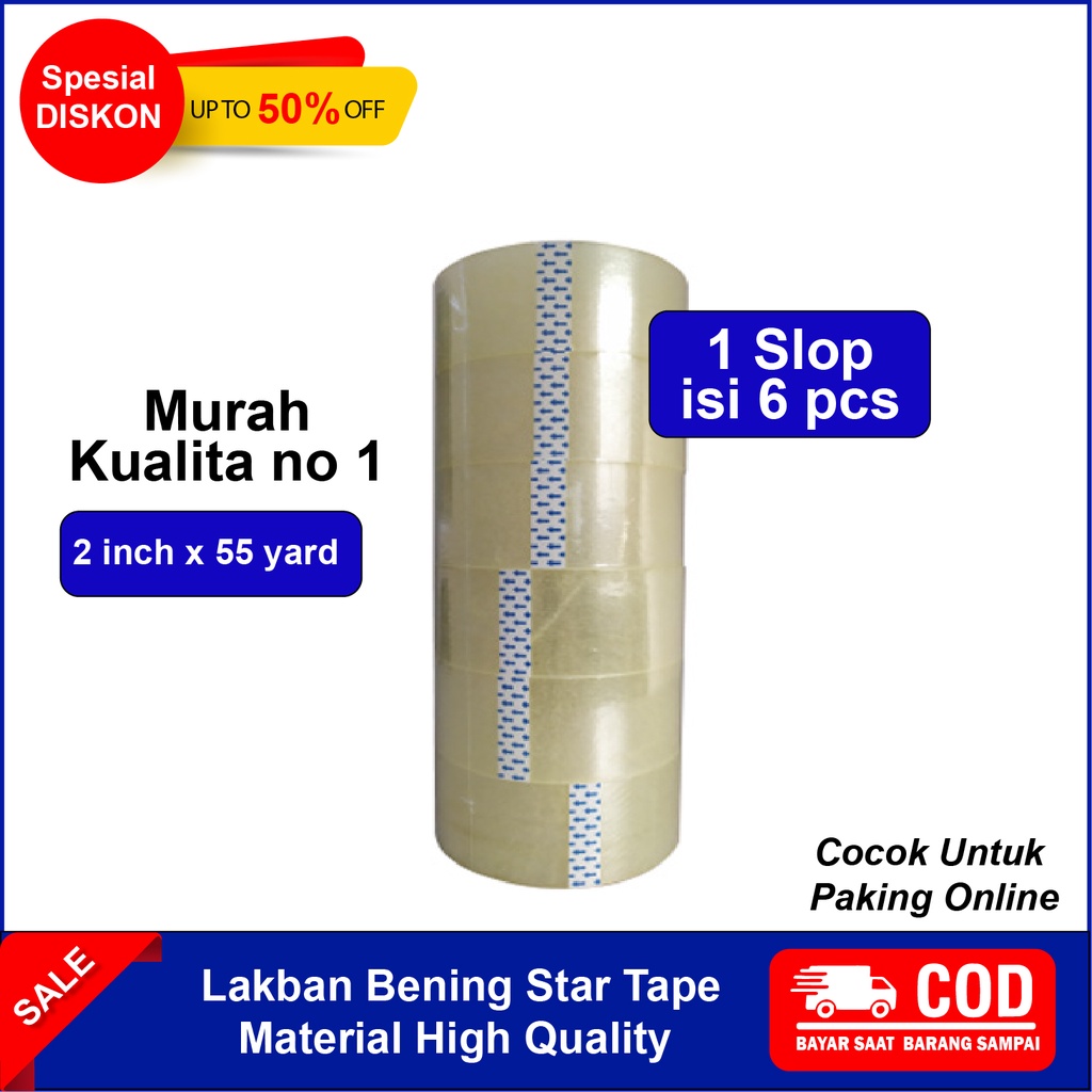 

LAKBAN BENING SOLASI ISOLASI SOLATIP BENING COKLAT 2 inch 4,5cm x 45 m LAKBAN COKLAT STAR TAPE MURAH