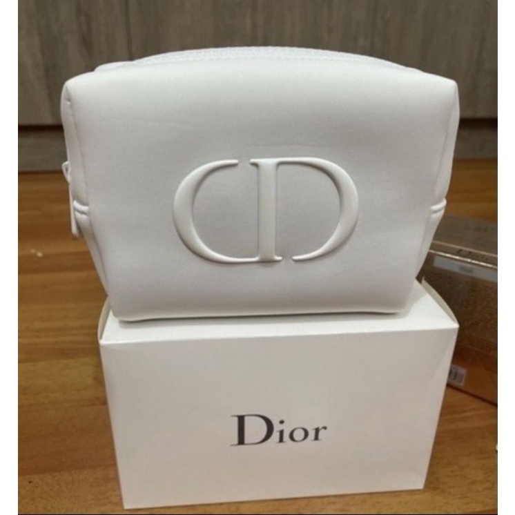 Dior Cosmetic Pouch Putih