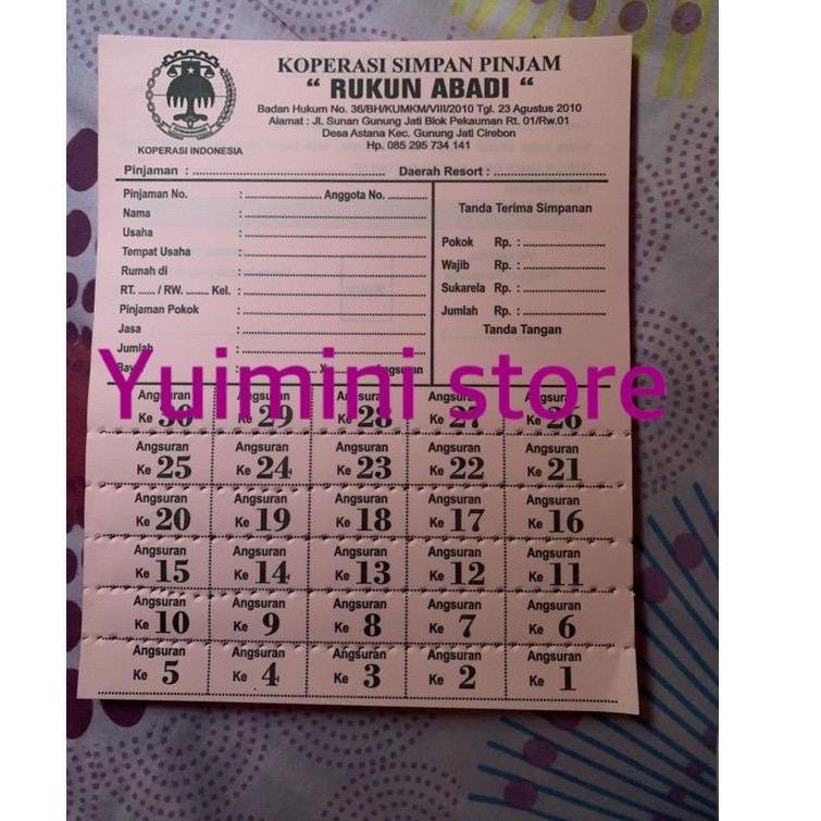 

[DISCOUNT W9I100] Promise buku angsuran koperasi praktis tinggal sobek ga perlu ribet catat isi 50 lembar Terkini