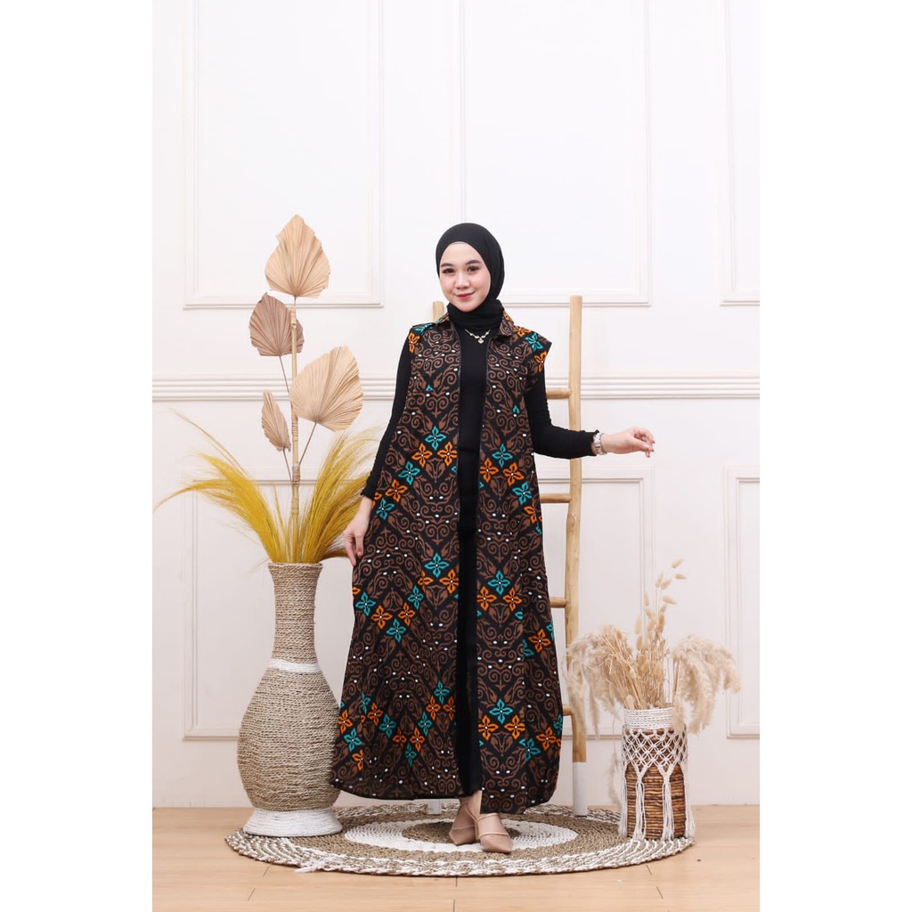 long cardy/ outer/ cardigan batik katun premium M-XXXL