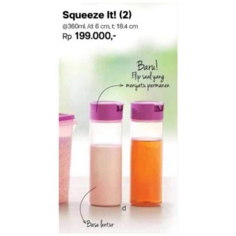 Tempat kecap tupperware anti tumpah / tempat minyak tupperware anti tumpah /Squeeze it Tupperware