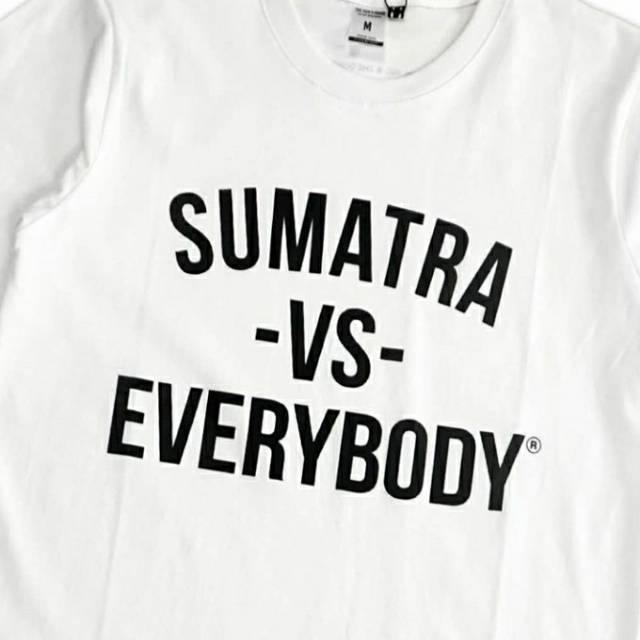 t shiert sumatra vs everybody full white x black