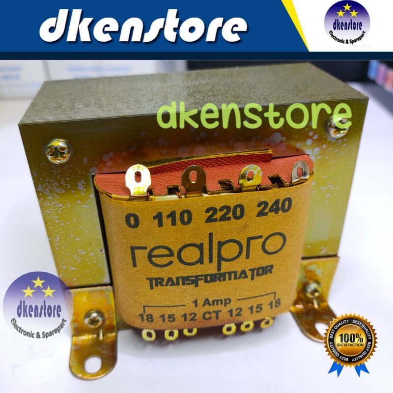 Trafo Realpro 10ACT45 Tembaga murni 10 Ampere CT 45V 10A CT45 volt