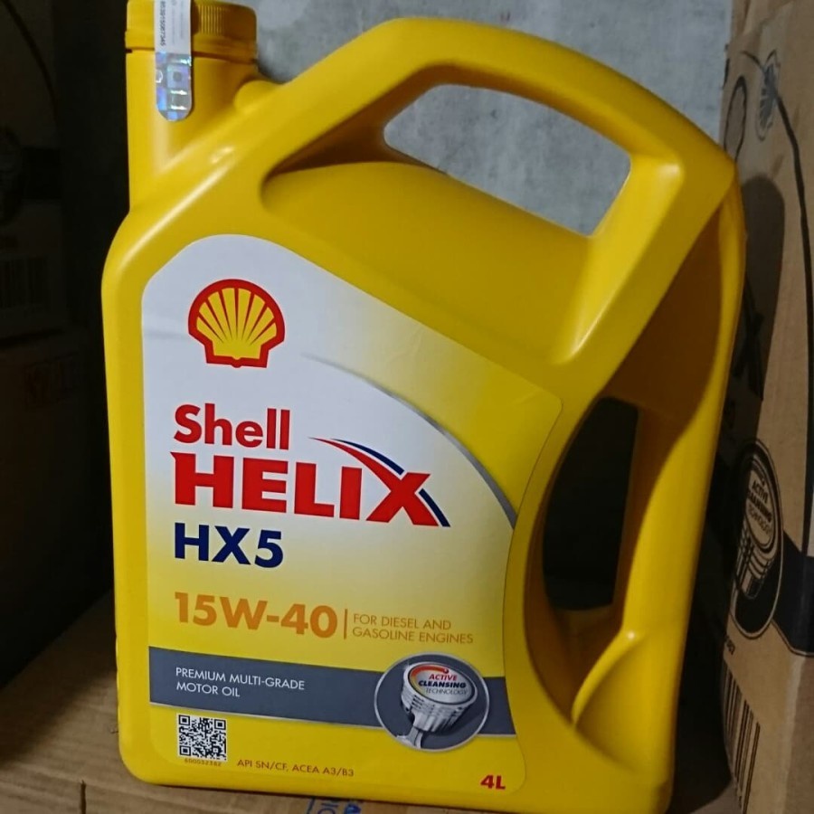 OLI SHELL HELIX HX5 15 40 4 LITER / 1 GALON BOTOL KUNING HX 5