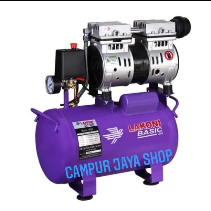 Kompresor Angin/Listrik Silent/Oilless/Tanpa Oli Lakoni Basic 25 S