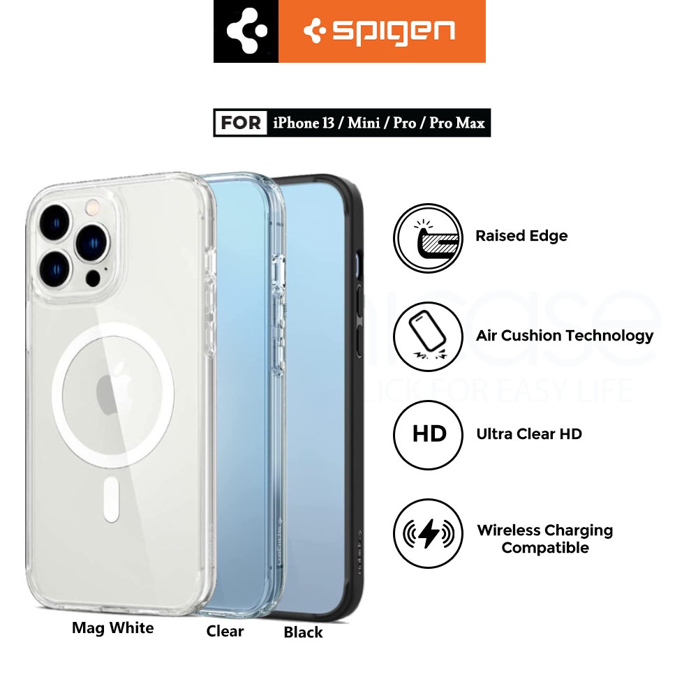 case iphone 13 pro max 13 mini spigen ultra hybrid anti crack magsafe