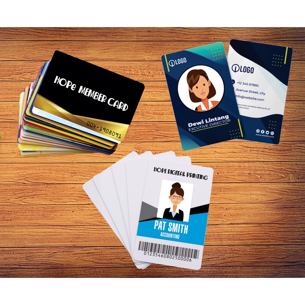 

Print Cetak PVC ID CARD / Kartu mamber / Kartu Pelajar / bisa Custom