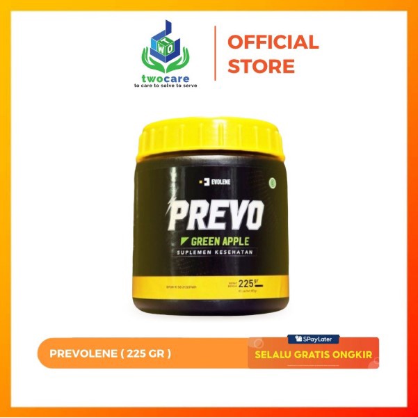 Evolene Prevo Preworkout 225gr / 45 sachet Green Apple HALAL BPOM