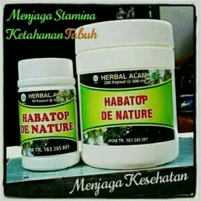 Habatop Besar Denature Asli isi 200 Kapsul Herbal
