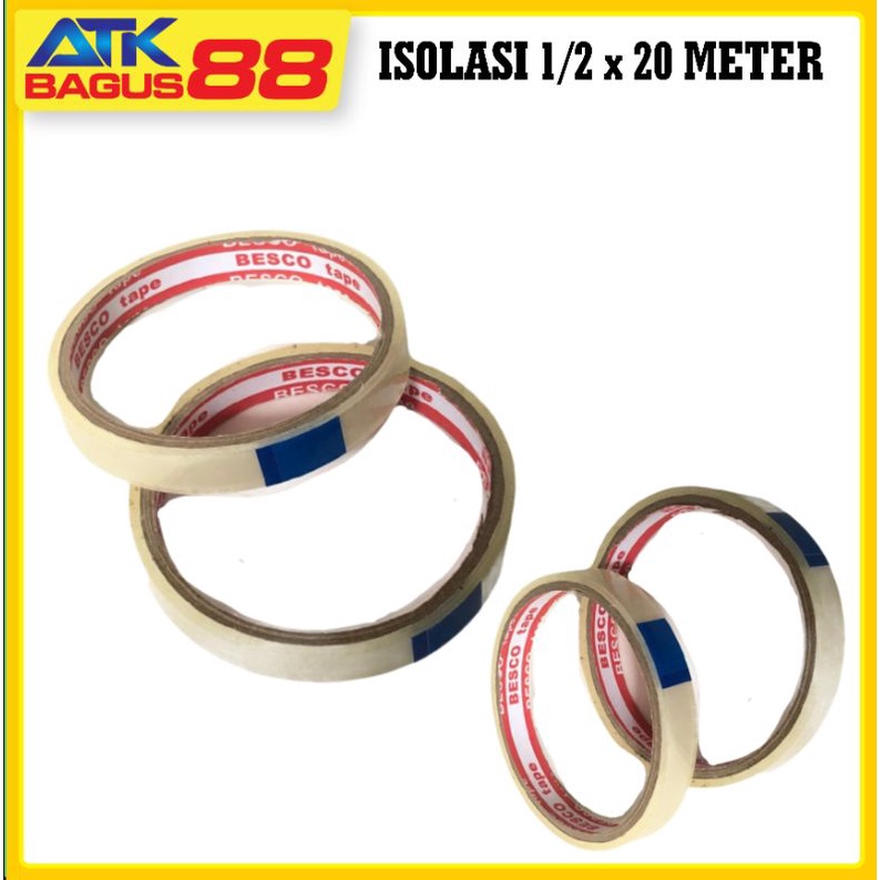 

Isolasi 1/2 x 20 meter/Lakban Kecil/Solatip/Selotip/Cellotape
