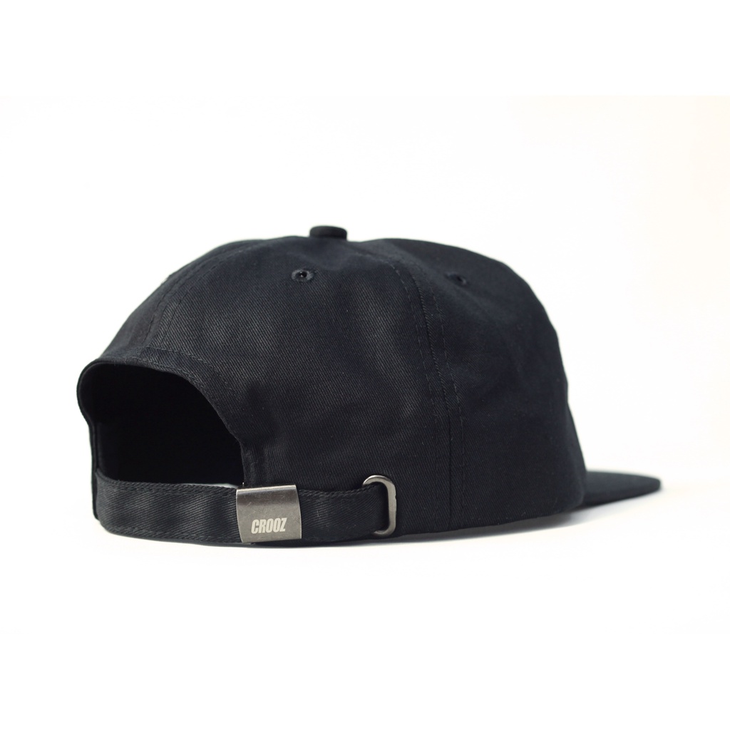 CROOZ OG LOGO 6-PANEL HAT BLACK