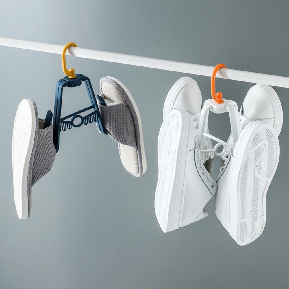 Solighter Shoes Drying Rack Plastik Tahan Angin Balkon Tempat Baju Matahari