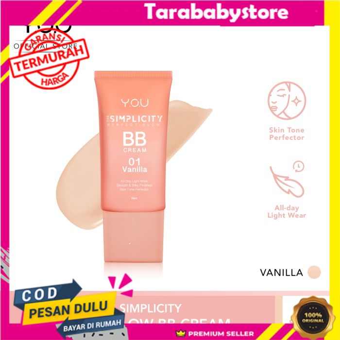 The Simplicity Perfect Glow BB Cream by YOU Makeups - Vanilla TARABABYSTORE