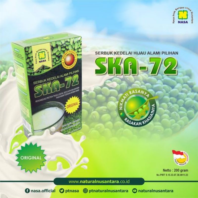 

Susu SKA 72 NASA | Serbuk Kedelai Original | Susu Penggemuk Badan