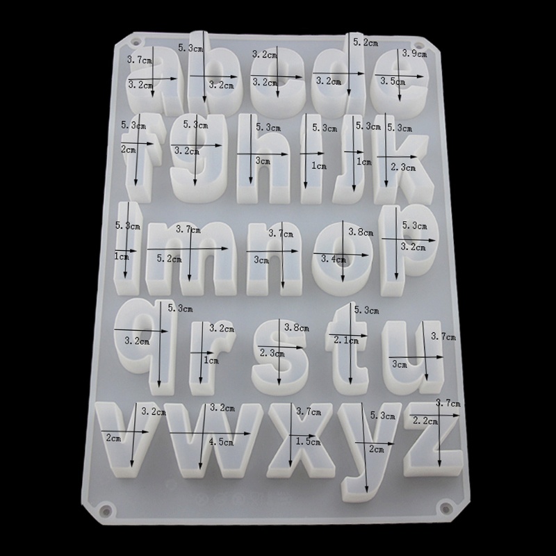 SIY  English Letter Pendant Resin Mold Kit Large Letter Silicone Casting Mold Alphabet Resin Casting Mold Art Craft Tools Kit