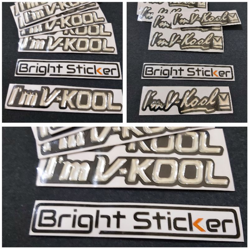 STICKER EMBLEM IM VKOOL TIMBUL 3D