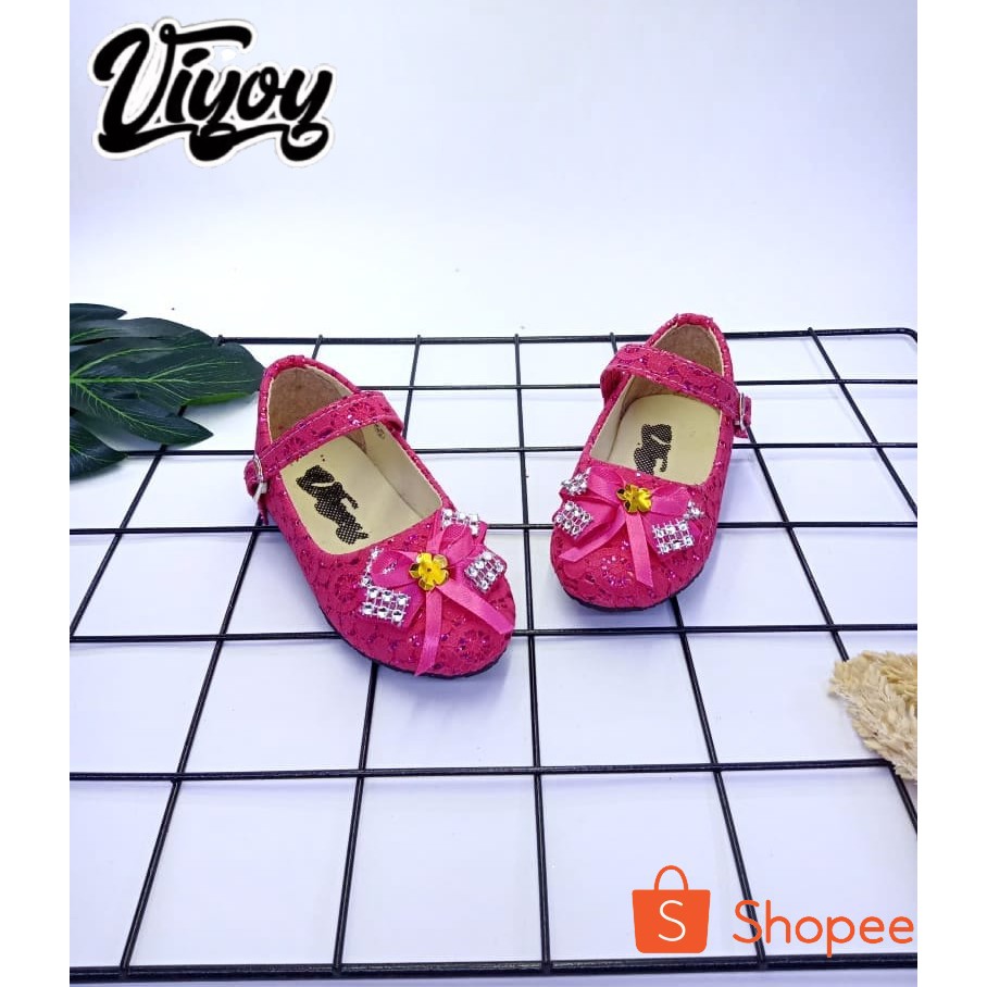 Viyoy_Galery Sepatu Anak Balet Bruket Pita Flatshoes Anak Perempuan Lucu 22-35 Terbaru