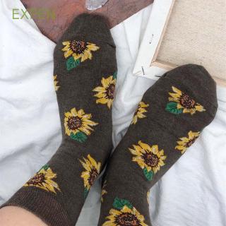  Kaos  Kaki Wanita  dengan Bahan Katun dan Gambar Motif Bunga 