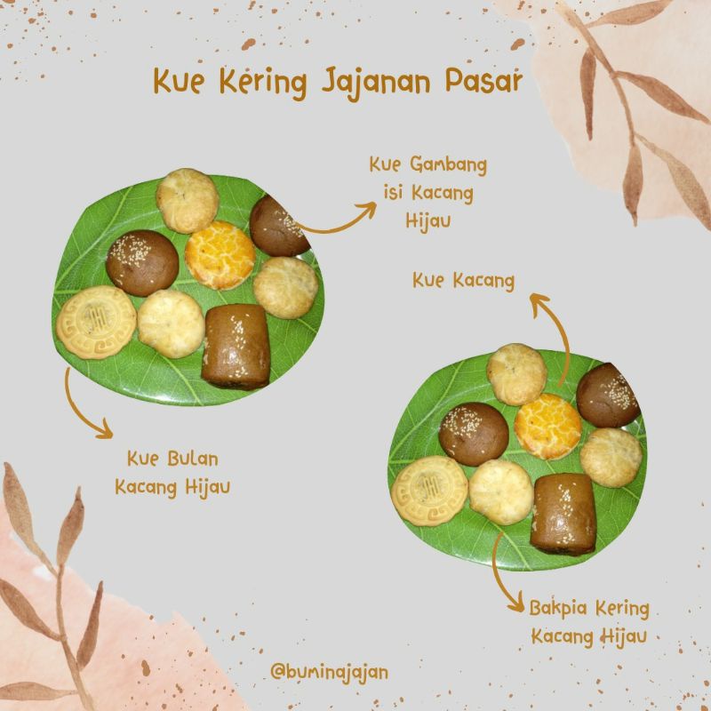 

BAKPIA KERING, KUE BULAN, KUE KACANG & KUE GAMBANG ala Warung Fresh Dari Pabrik (Isi 8 Pcs)