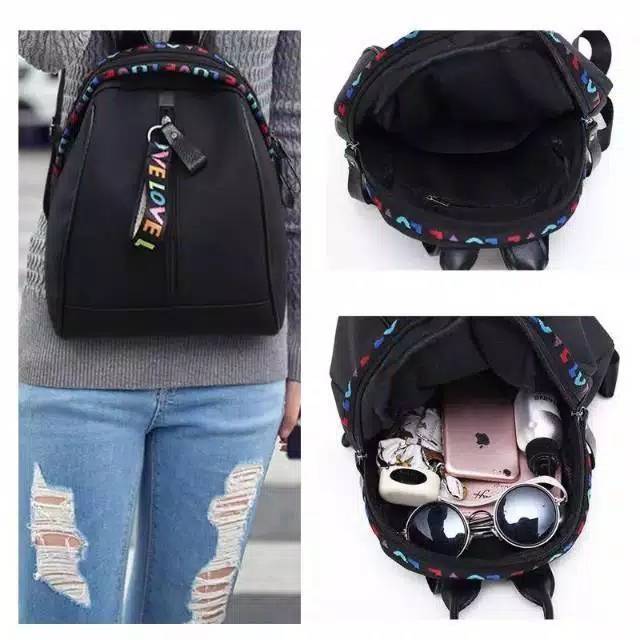 Medan Termurah KD032 Best seller Tas Ransel Import parasut tebal Tas wanita import