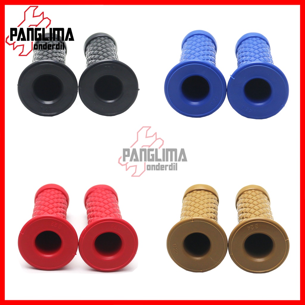 Handgrip Variasi Universal Model Wajik Hitam-Merah-Biru-Coklat Handle-Hand Grip-Fat-pad Assy-Handfat-Handpad