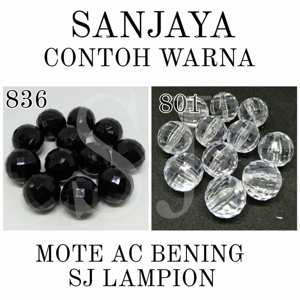 MANIK BENING / MOTE BENING / MANIK AKRILIK BOLA DUNIA / MOTE AKRILIK BOLA DUNIA / MANIK BENING LAMPION / MOTE AC BENING SJ LAMPION 30MM