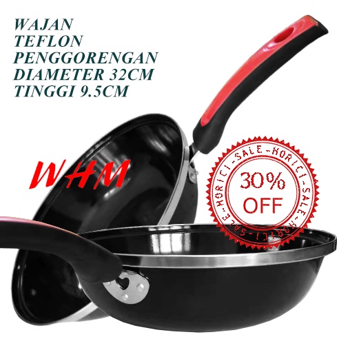 Wajan Bagus 32CM Wajan Bagus Teflon 32cm / Wajan Penggorengan Teflon 32cm