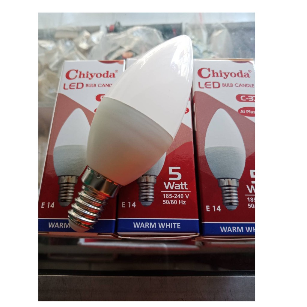 LAMPU CANDLE LED CHIYODA E14 LAMPU JANTUNG LED ChIYODA 5WATT WARMWHITE