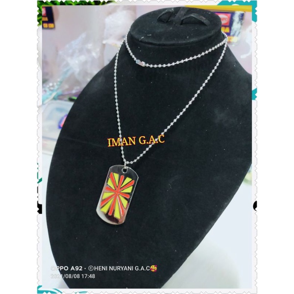 kalung metal panjang.aksesories kalung laki-laki