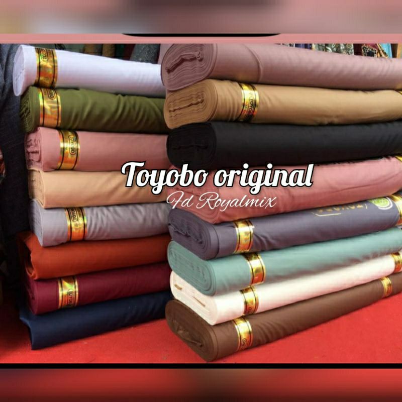 Bahan katun toyobo/ kain katun polos /Bahan toyobo