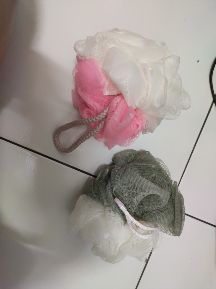 Spon Bola Jaring Mandi Busa | Shower Puff Bath Ball Foaming Sponge